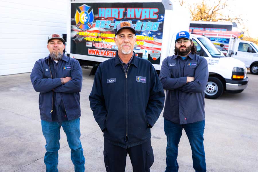 Hart HVAC technicians providing same-day service